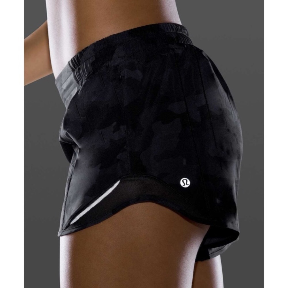 EUC Lululemon 10 Hotty Hot Black shorts
